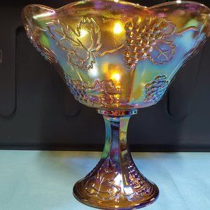 Vintage Carnival Glass Bowl 1960's